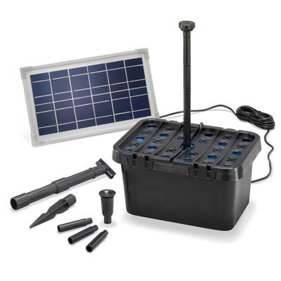 Kit pompe solaire bassin avec filtre Fountain Pro 380L-8W                       