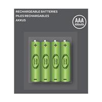 Pack 4 x batterie rechargeable 1,2 V NiMh  AAA 600 mAh                          