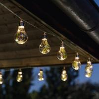 Guirlande solaire 15 Ampoules de 6 leds avec dcors nature                      