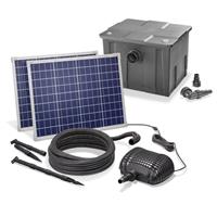 Kit pompe solaire bassin avec filtre Premium 3400L-100W                         