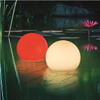 Boule solaire  multicolore tanche 15 cm avec tlcommande, boite de 2          