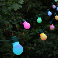 Guirlande solaire festive 20 ampoules led couleur changeante                    
