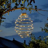 Suspension solaire Mga Spirale 45 leds blanc chaud                             