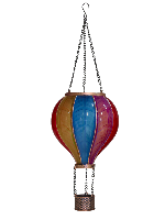 Lanterne solaire type ballon montgolfière h 80cm                                