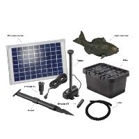 Kit fontaine poisson avec pompe solaire directe 600L - 10W                      