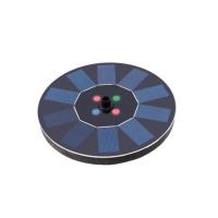 Fontaine solaire disque flottant 130l/h éclairage coloré                        