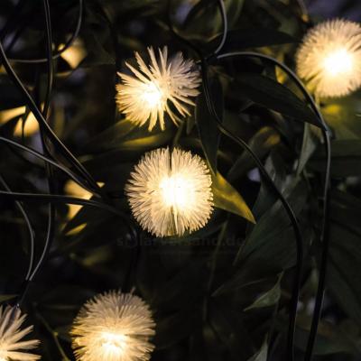 Guirlande solaire décorative 30 fleurs Pissenlit                                