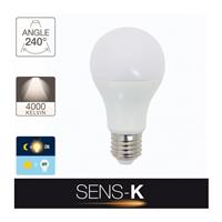 Ampoule Led Sens-K E27 806 lumens 10W détecteur de luminosité                   