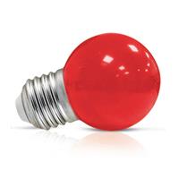 Ampoule led ronde E27 1W couleur rouge                                          