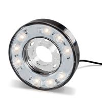 Anneau led 8 cm blanc chaud 12 VDC, 5m de câble, pour pompe solaire avec système batterie proBatt