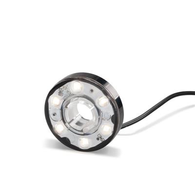 Anneau led 5 cm blanc chaud 12 VDC, 5m de câble, pour pompe solaire avec système batterie proBatt