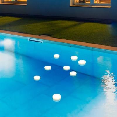 Disque piscine lumineux RGB rechargeable Papaya 12 cm                           
