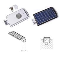 Eclairage solaire exterieur intelligent module solaire 15W intégré, led 10W blanc froid