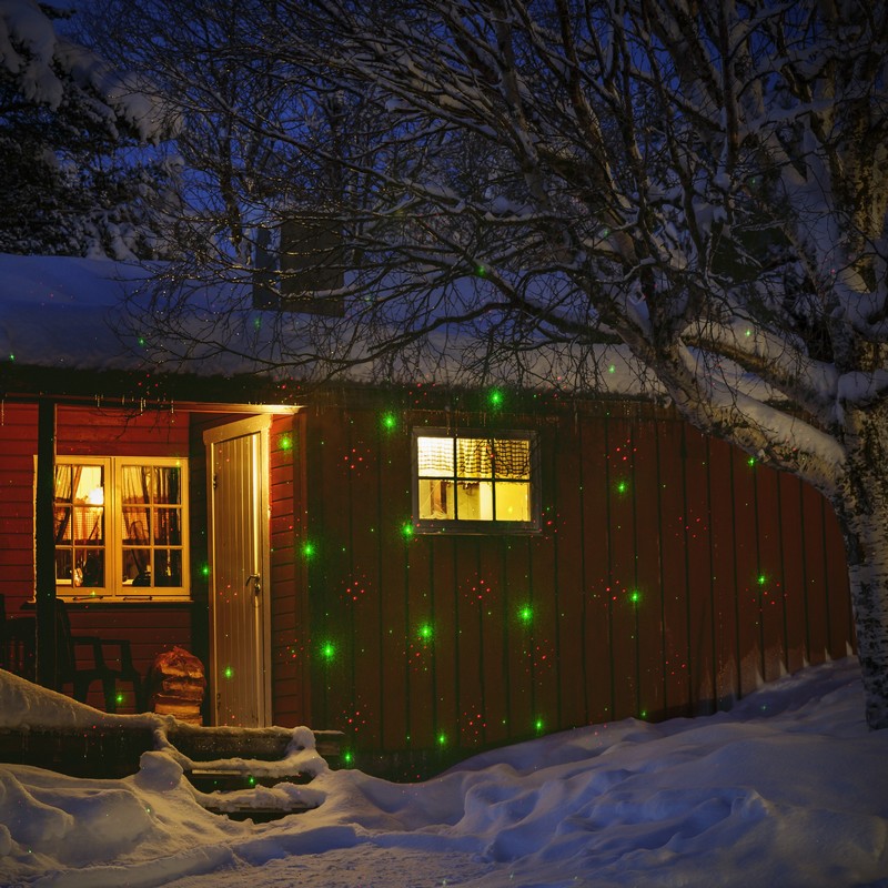 Lumière de projecteur laser extérieur, lumière laser rouge et verte,  lumières de pelouse de jardin