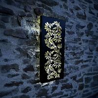 Panneau mural decoratif solaire faune 70 x 30cm                                 