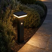 Borne solaire Cara 600 lumens 50cm avec détecteur de mouvement                  