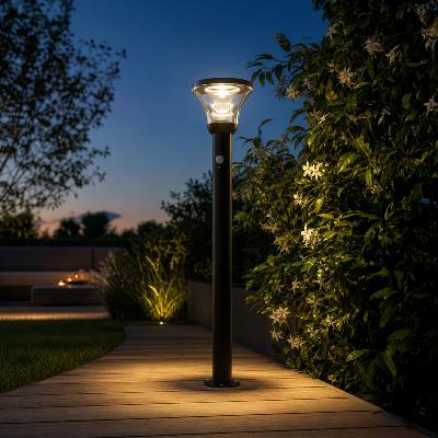 Borne solaire Lina 1000 lumens blanc froid avec detection                       
