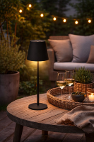 Lampe de table en métal noir duo colore 150 lumens                              