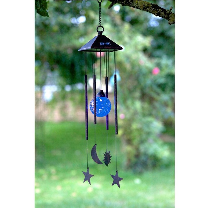 Carillon Solaire à Papillons Lumineux - Décoration Extérieure étanche Et Colorée Pour Jardin, Balcon, Terrasse - Idée Cadeau Fête Des Mères, Noël