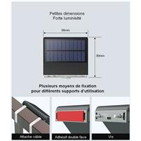 Eclairage solaire mural sécurité Mars, compact, puissant et intelligent         