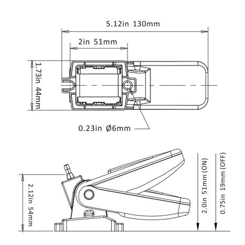 Interrupteur flotteur pour pompe submersible type vide cale 12-36V