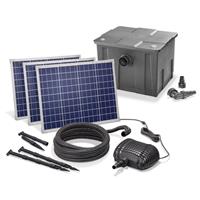 Kit pompe solaire bassin avec filtre gros débit Premium 5000L-150W              