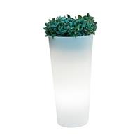 Pot lumineux solaire Ficus 60 SmartTech, recharge solaire ou USB, avec telecommande