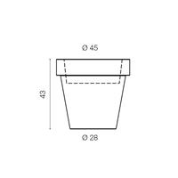 Pot lumineux Magnolia 45 cm Smartech, recharge solaire ou secteur avec télécommande