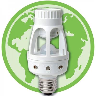 Support ampoule E27 avec détection de présence IR