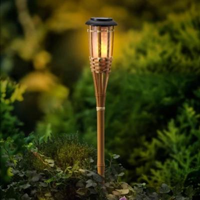 Balise solaire bambou effet flamme                                              