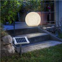 Lampe boule solaire couleur changeante ou fixe Stone 40 cm                      