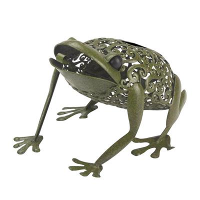 Grenouille solaire métal lumineuse