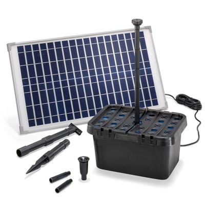 Kit pompe solaire bassin avec filtre Fountain Pro 875L-25W                      