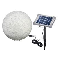 Lampe boule solaire couleur changeante ou fixe Stone 30 cm                      