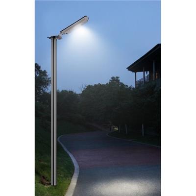 Eclairage solaire extérieur intelligent, panneau 8W intégré, led 960 lumens blanc chaud