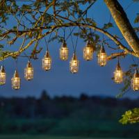 Guirlande solaire Anglia 365 avec 10 lampions ampoule leds vintage