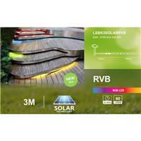 Ruban led RVB solaire 3 mètres
