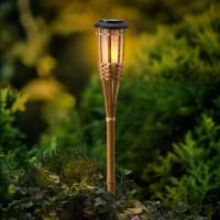 Balise solaire bambou effet flamme                                              