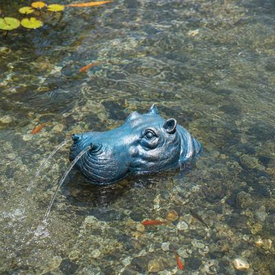 Sujet cracheur Hippopotame L 28cm x H 11cm                                      