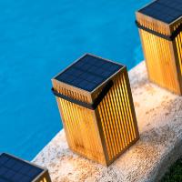 Lanterne solaire bambou Okinawa 900 lumens                                      