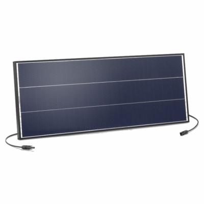 Panneau solaire 75 Wc 18 V monocristallin - optimisé back contact noir - 2x1m câble MC4 - 1030 x 405 mm