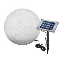 Lampe boule solaire couleur changeante ou fixe Stone 40 cm                      