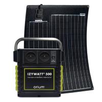 Kit complet station d'énergie autonome avec batterie Lithium 500 Wh, avec recharge solaire 50W, secteur ou allume cigarre, sorties 5V USB, 12V, 220V