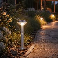 Borne solaire Antonia 200 lumens 50cm avec détecteur de mouvement               