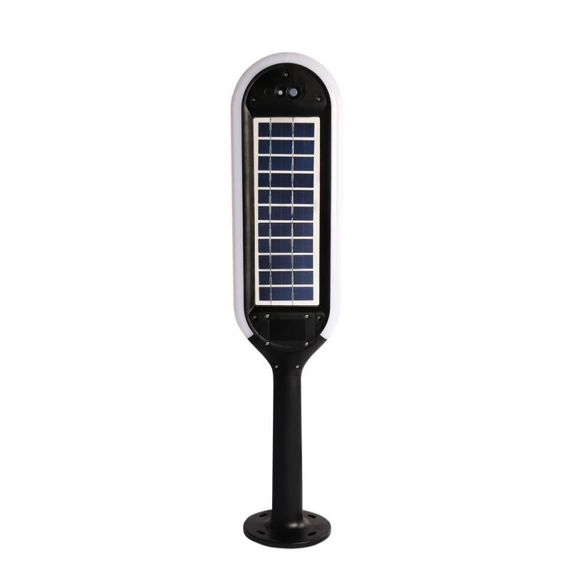 Borne solaire encastrable B021 Noire 38cm 500lm 3000K Lithium (492100)