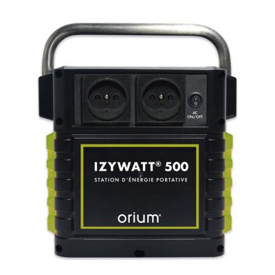 Station d'énergie autonome portative avec batterie Lithium 500 Wh, à recharge secteur, allume cigare ou solaire (non inclus), sorties 5V USB, 12V, 220V