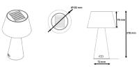 Lampe de table solaire Maga 500 lumens                                          