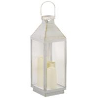 Lanterne solaire Riga couleur ivoire 58 cm 3 bougies