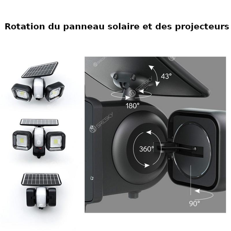 Projecteur Solaire 80W, Lumière Neutre 4000K, ELEDCO