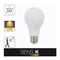 Ampoule Led Sens-K E27 806 lumens 10W détecteur de mouvement